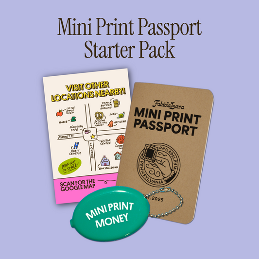 Mini Print Passport & Coin Pouch Starter Pack