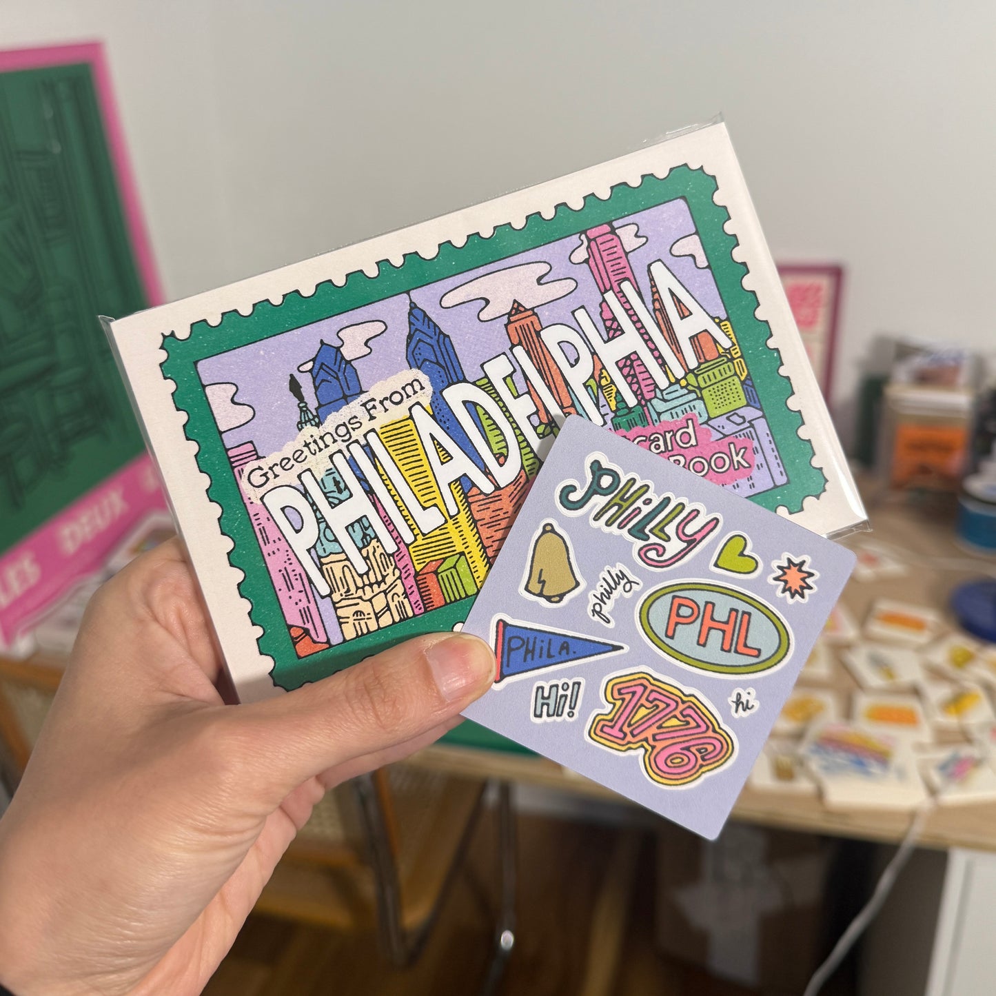 Philadelphia Postcard Coloring Book (+limited sticker sheet!)
