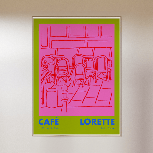 Paris Art Print - POP - Cafe Lorette
