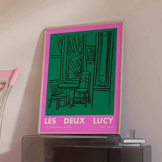 Paris Art Print - POP - Le Deux Lucy