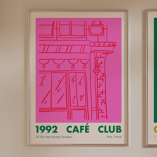 Paris Art Print - 1992 Cafe Club