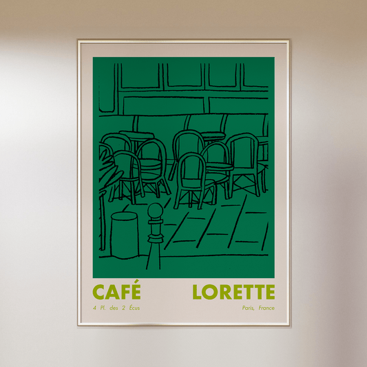 Paris Art Print - Cafe Lorette