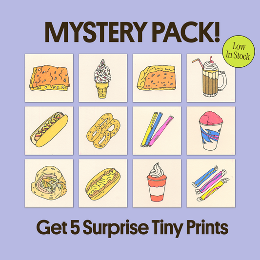 Mini Print Mystery Pack: Tiny Philly Food Mini Prints 🥨