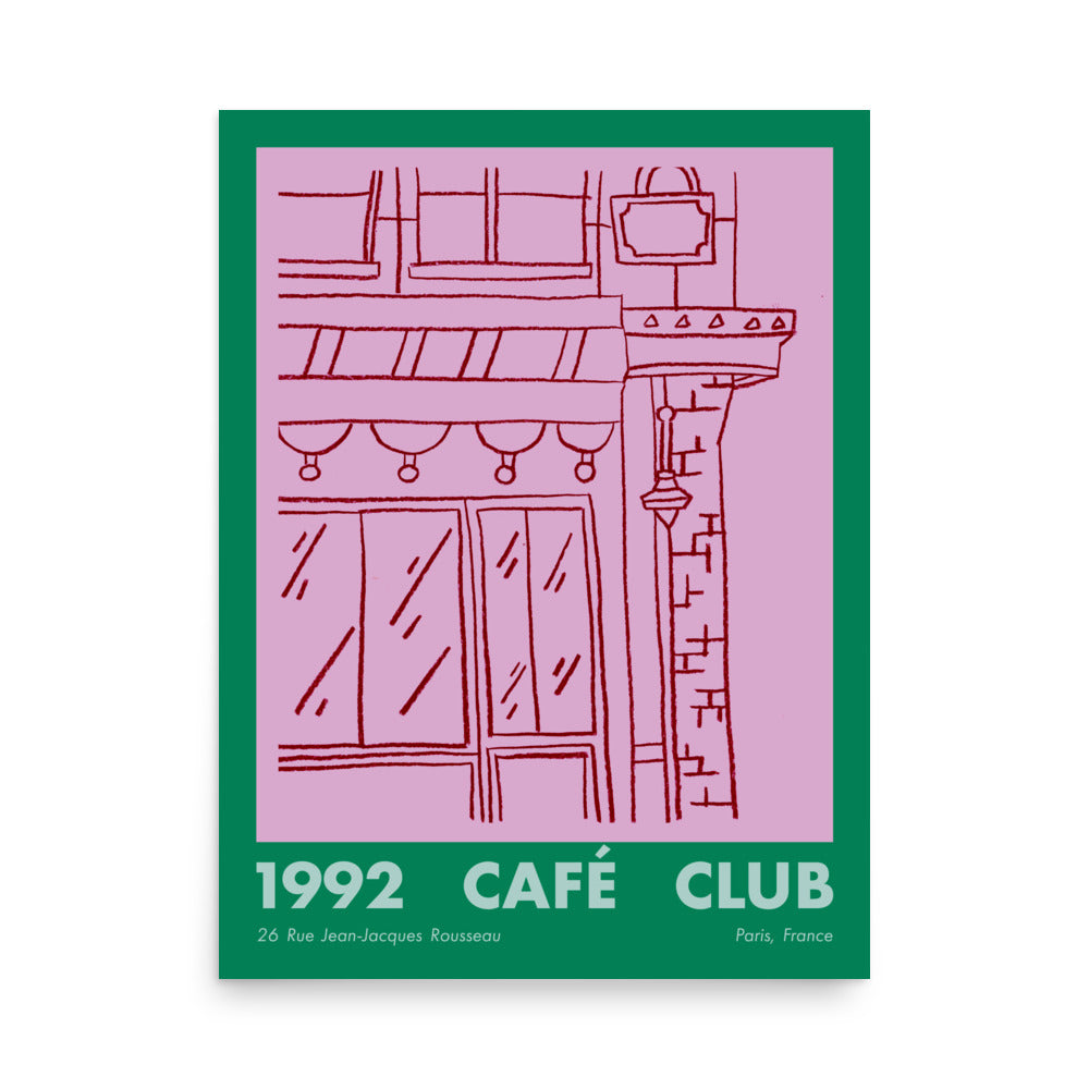 Paris Art Print - POP - 1992 Cafe Club
