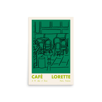 Paris Art Print - Cafe Lorette
