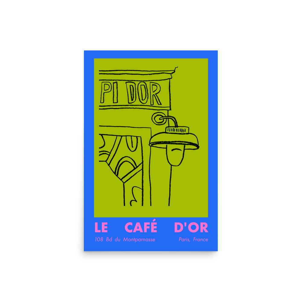 Paris Art Print - POP - Le Cafe D'or
