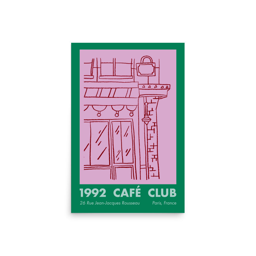 Paris Art Print - POP - 1992 Cafe Club